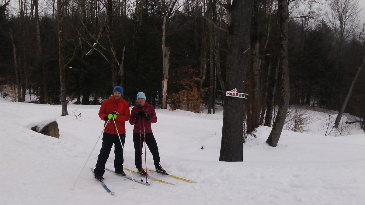 kyleRrobidoux's tweet image. Banged out some #Nordic miles w/ stellar #sightedguide Amy Rusiecki @vtadaptive @USABA. Incredible workout on gorgeous trails.