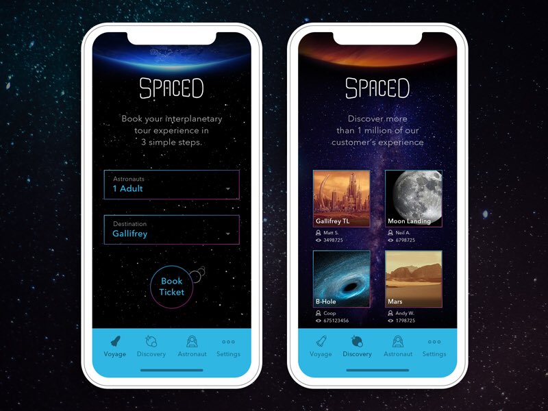 walauweee's tweet photo. @SPACEDchallenge App Design https://t.co/TqXLOqlFQL