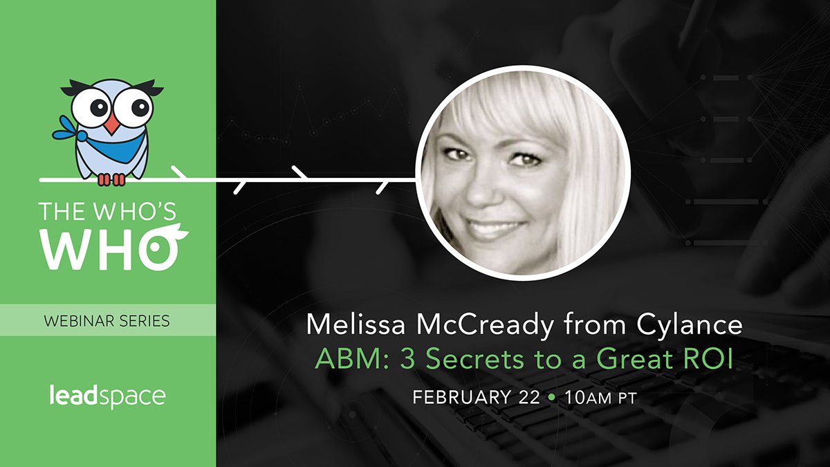 [Webinar] How to hit the mark with account-based #marketing: Sign up to hear how <a href="/cylanceinc/">cylanceinc</a> built a winning #ABM strategy - and how you could too >> bit.ly/2EWlPdM