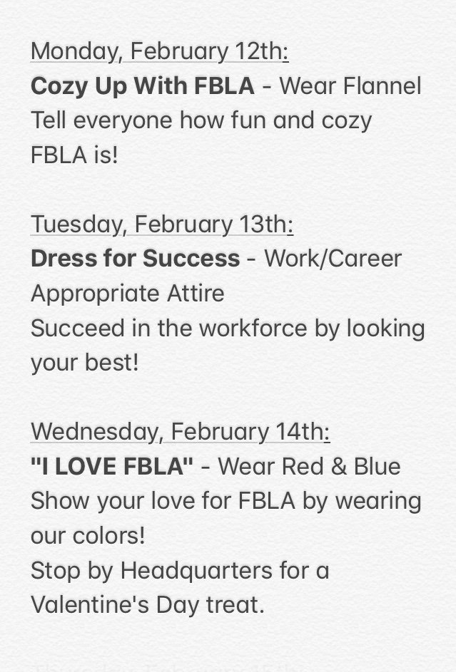 geraldinefbla's tweet photo. #fblaweek starts tomorrow! https://t.co/cD5uIVjYkb