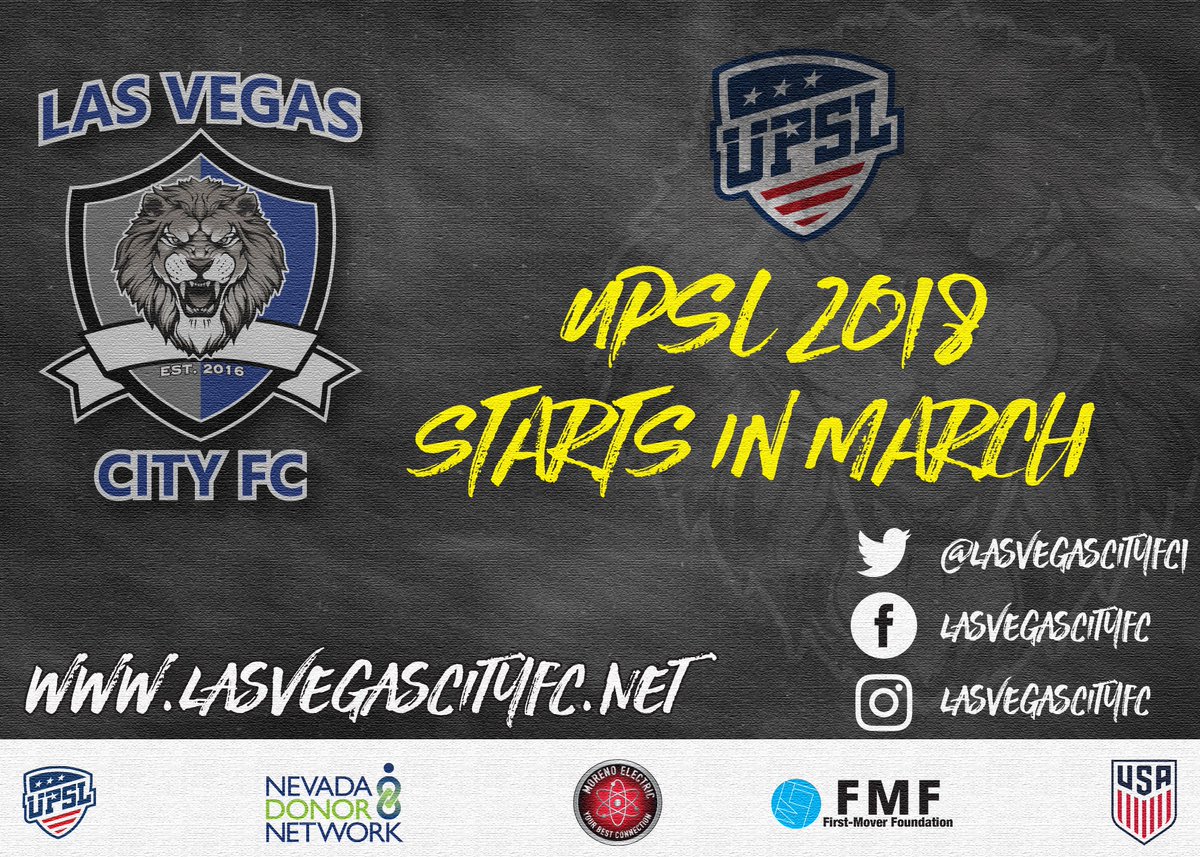 lasvegascityfc1's tweet photo. We are only a few weeks away from the start of a new season!
#LVCFC #UPSL https://t.co/1EkIfM8266