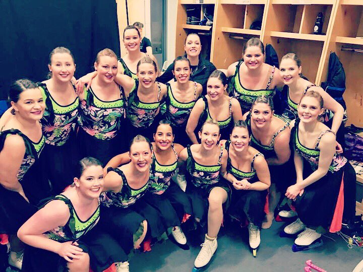 Kpaguaga's tweet image. These women. We conquered Regionals with two amazing skates and a first place finish! #ontariochamps #ilovesynchro #iceprecise