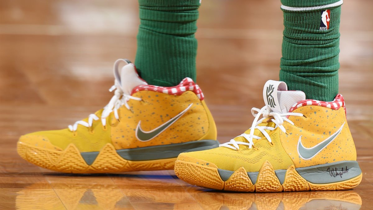 kyrie 4 yellow lobster