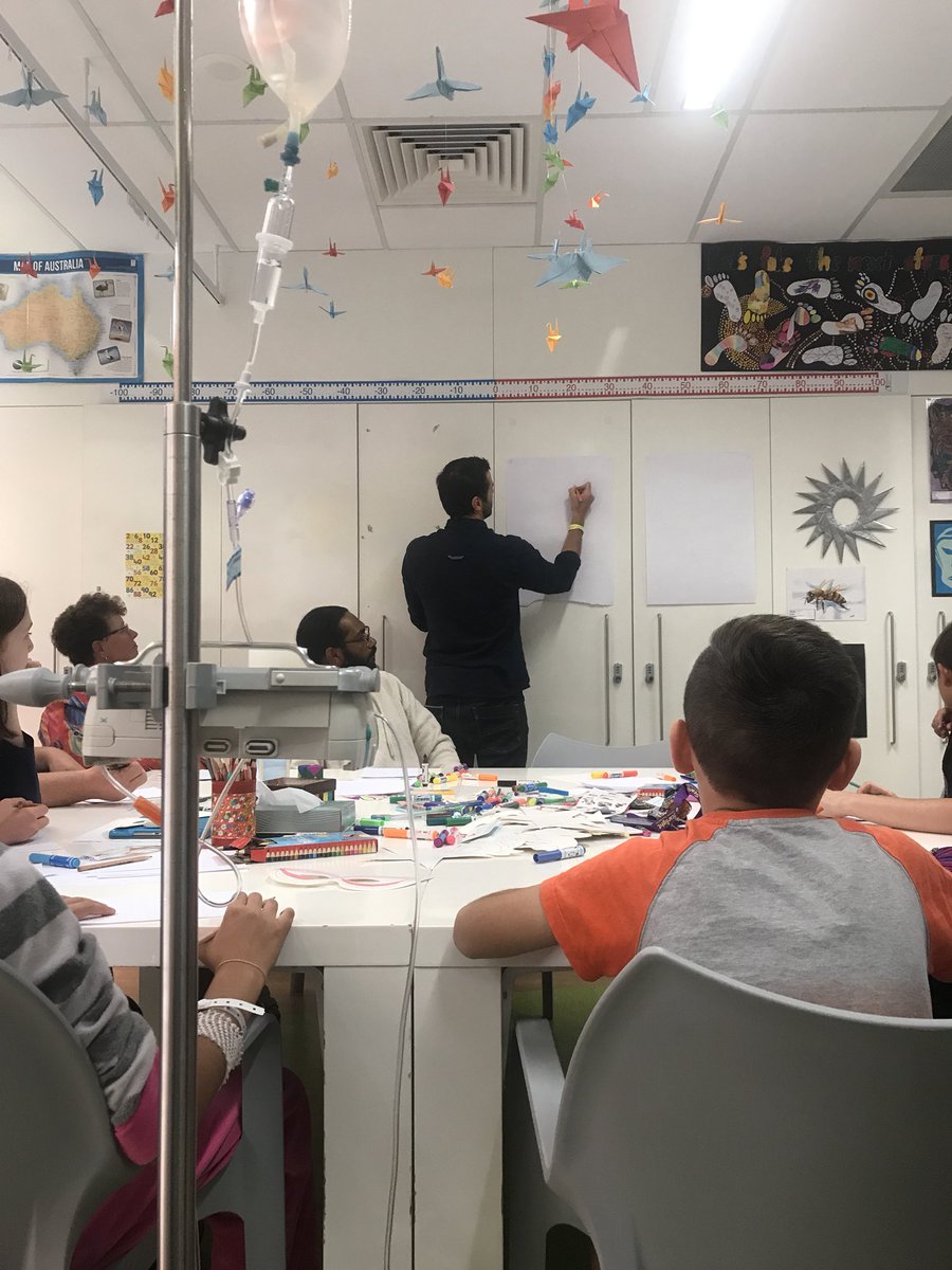 AusComArtsFest's tweet photo. @AusComArtsFest is hanging out with the kids at the @Starlight_star in Canberra .... superhero masks and drawing lessons!!!@WolfgangBylsma @CraigDPhillips #ACAF2018 https://t.co/XZElsRLkgE