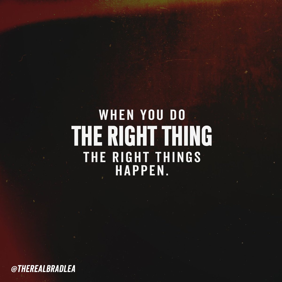 TheRealBradLea's tweet image. When people ask me what the turning point was, where I started to move towards success, it was the day I made integrity my first priority. 

#MondayMotivation