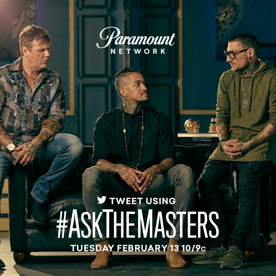 inkmaster's tweet image. Masters&apos; Face-off + #AskTheMasters = 🔥🔥🔥
Join us during tomorrow&apos;s episode as @StevenTefft, @AntMikes and @DJTambe answer all of your #InkMaster questions!