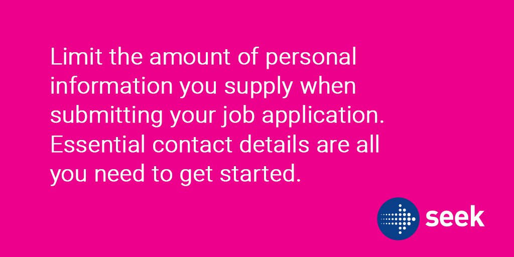 seekjobs's tweet photo. SEEK #SITETIP: Don't overshare https://t.co/FoOrLUrvfJ