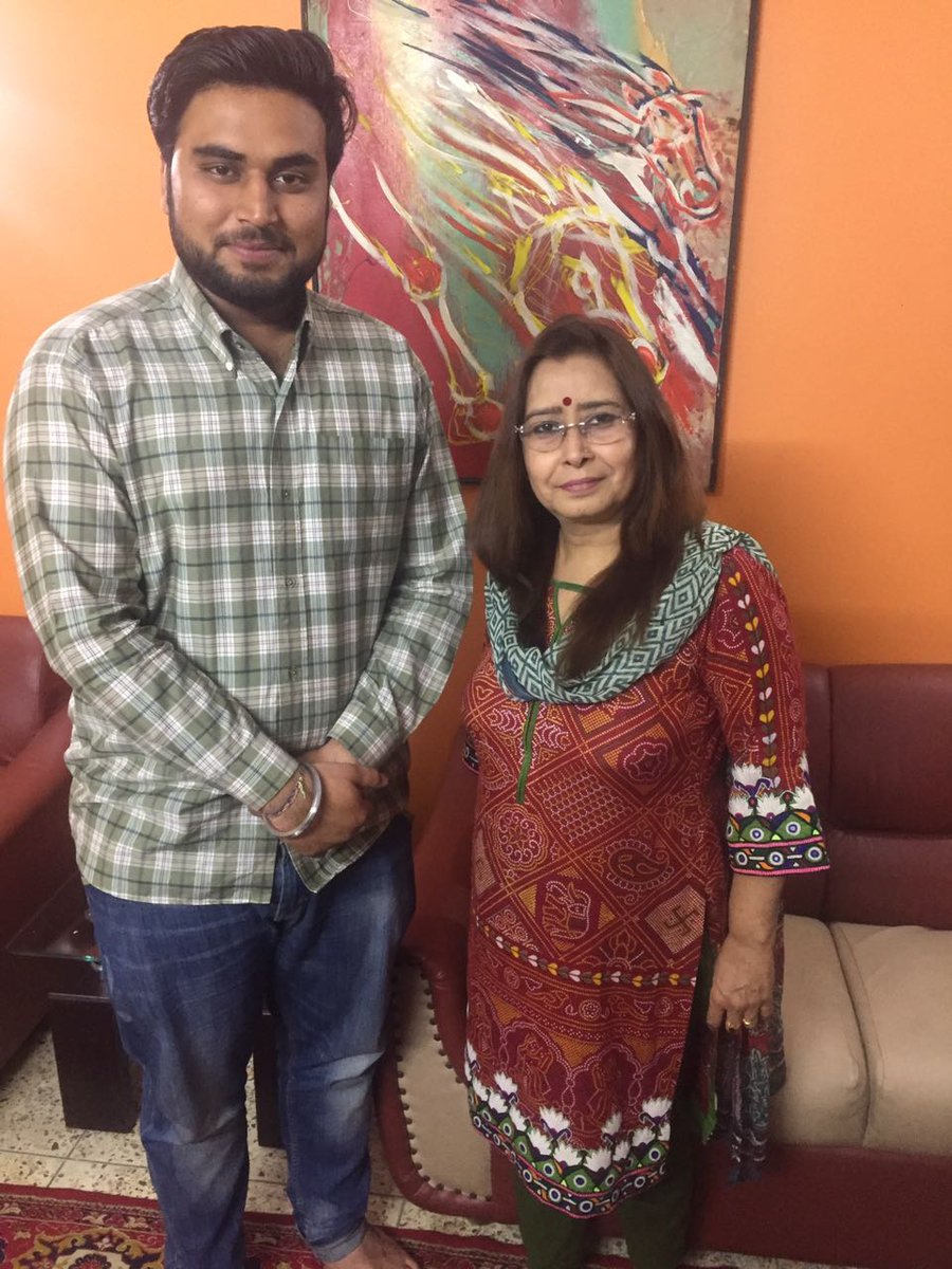 arperchani's tweet photo. A time spent with Madam @manglasharma41 (Human Rights Activist). https://t.co/Ntv7UJIreD