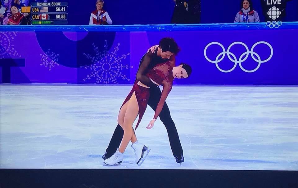 MelsBells89's tweet photo. These two and the Moulin Rouge soundtrack. Need I say more... 😍⛸🎶🇨🇦🥇#TessaAndScott #TeamCanada #FigureSkating #PyeongChang2018 https://t.co/JePKMmmYTC
