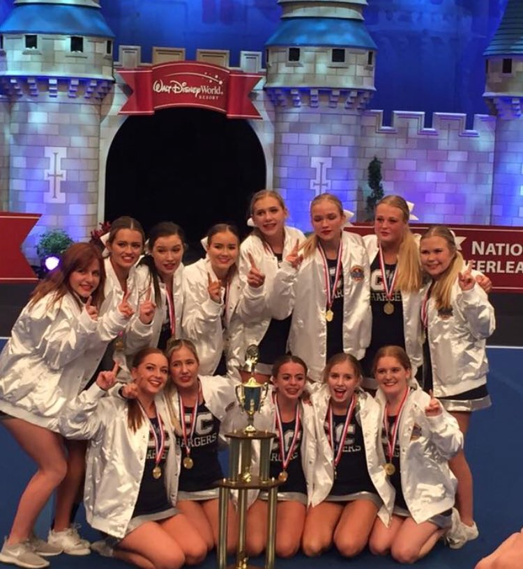 CCHSSportsLIVE's tweet image. Congrats to Corner Canyon Cheer - National Champions! @tribpreps @desnewssports @espn @DNewsRewind @cheer_cchs @canyonsdistrict @kslsports @TalkinSports2