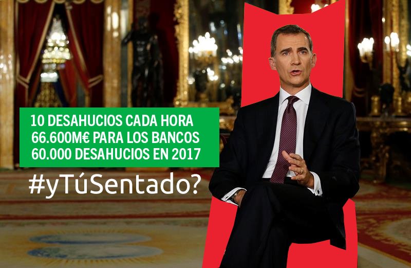 carlossmato's tweet photo. 🧐 "Yo estoy para defender la Constitución", le dice el Rey a Colau.
Pero el artículo 47 no parece importarle mucho #yTúSentado https://t.co/vXqdoq4X8d