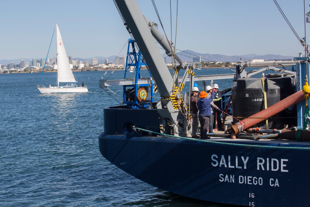 MITMechE's tweet image. Yesterday, Professor Thomas Peacock and a team of researchers from @Scripps_Ocean loaded up the @RVSallyRide for an eight day cruise to study the environmental impacts of deep-sea mining #environment #ocean