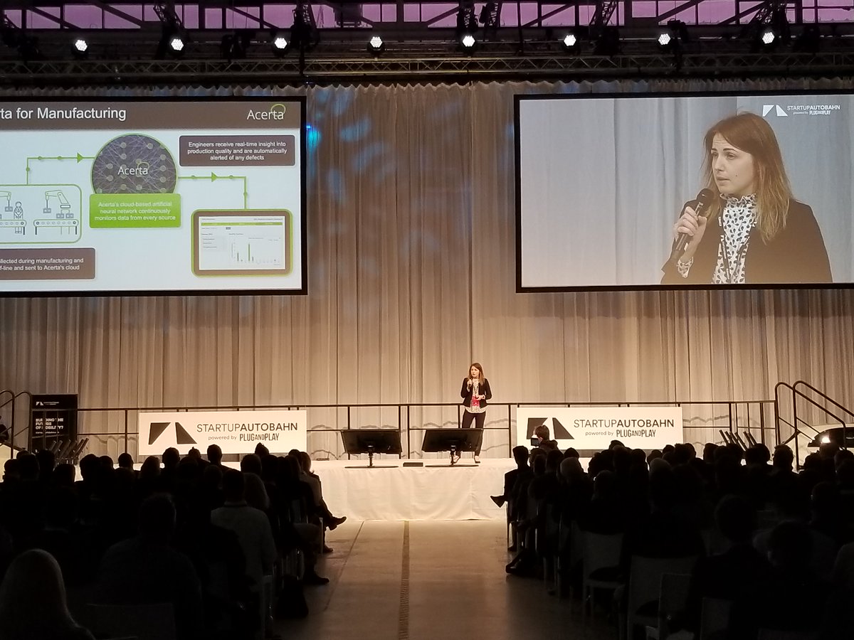 AcertaAnalytics's tweet image. "We're helping manufacturers worldwide bring exponential innovation into quality and diagnostics" - @AcertaAnalytics CEO @gretenok live on stage at @StartupAutobah in #Stuttgart
 #startupautobahn #MachineLearning #Manufacturing #Industry40
