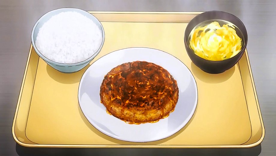 — Improvised Mackerel Burger Meal Made by Yukihira Sōma