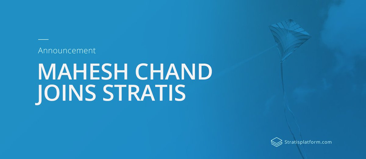 Microsoft Regional Director joins Stratis Team <a href="/mcbeniwal/">Mahesh Chand</a> stratisplatform.com/2018/02/23/mah… #blockchain #dotnet #team $STRAT