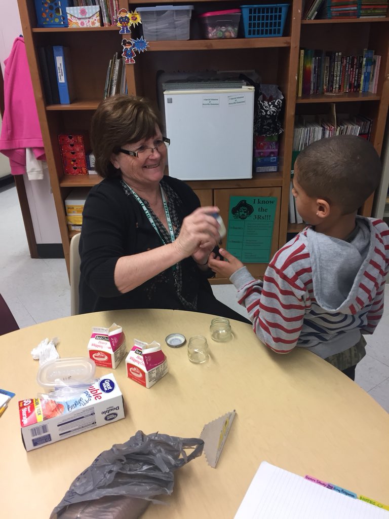 slsteffens's tweet image. Making butter in 2nd grade #pesd32