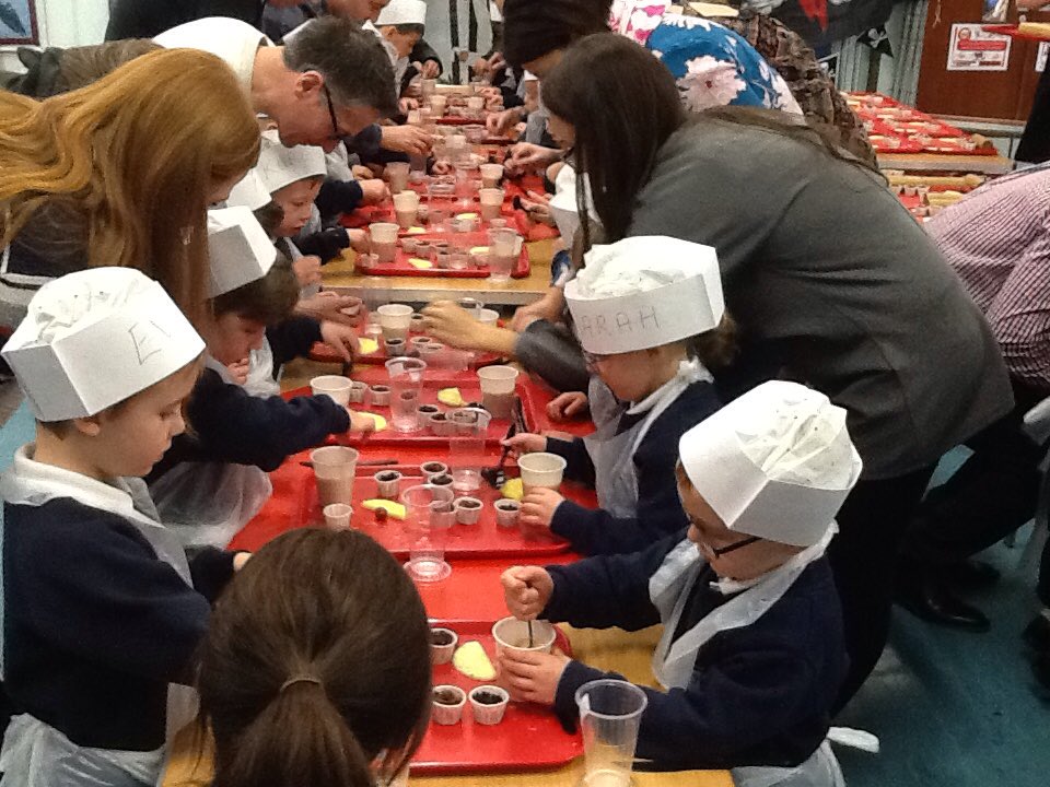 HFCronton's tweet photo. Reception had a great time making  Pirate Creole on Friday with @jnrchefs! Thank you to the parents and family members who came and supported the children. https://t.co/rgPARTGpAD