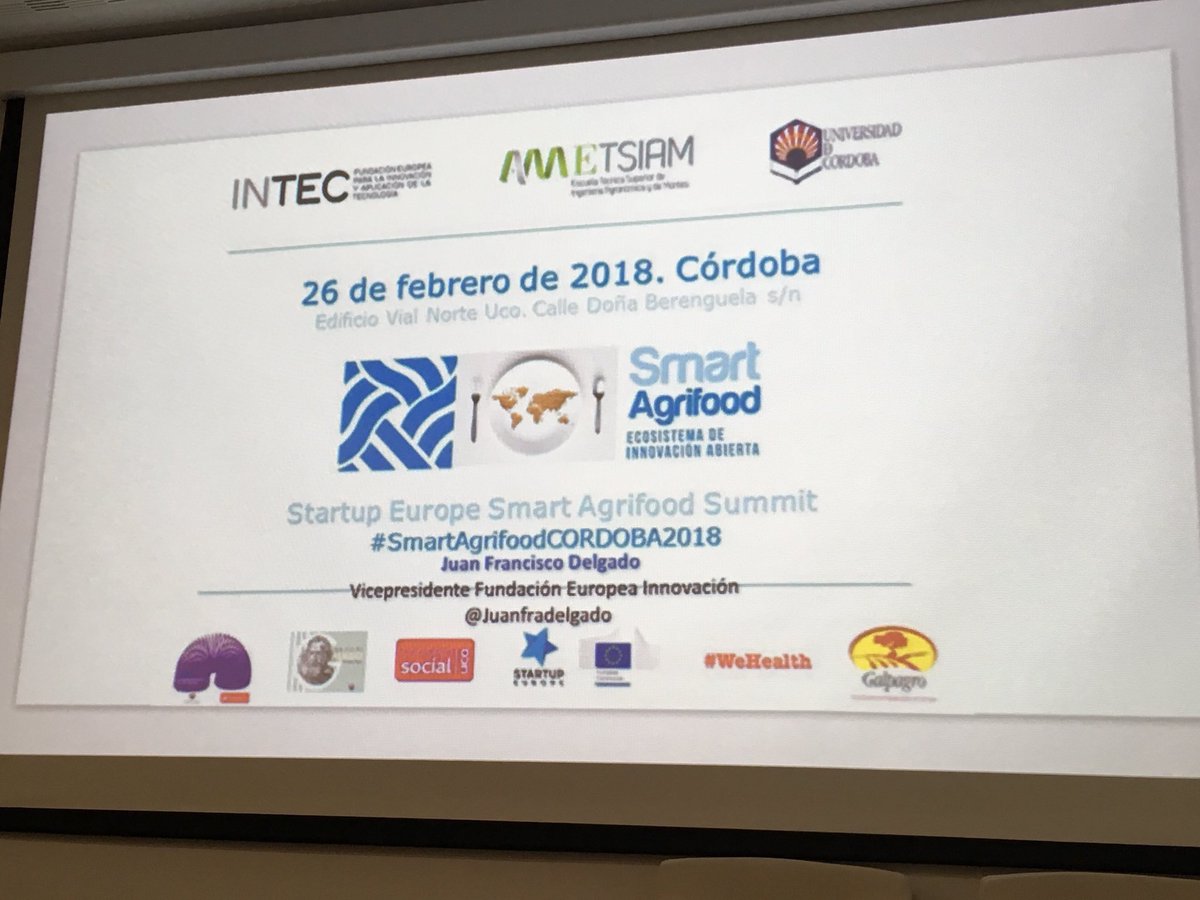 ETSIAMCordoba's tweet photo. 🗣Inauguradas las Jornadas #SmartAgrifoodSummitCORDOBA2018 | @RosaGallardo15 “Estamos obligados, como centro, a poder impulsar iniciativas como esta que recogen el espíritu de nuestro centro” https://t.co/ebDEMOOuSJ #SmartAgriFoodCordoba2018 #ETSIAM50 @SmartAgriFoodSu https://t.co/C2wBkRQDHy