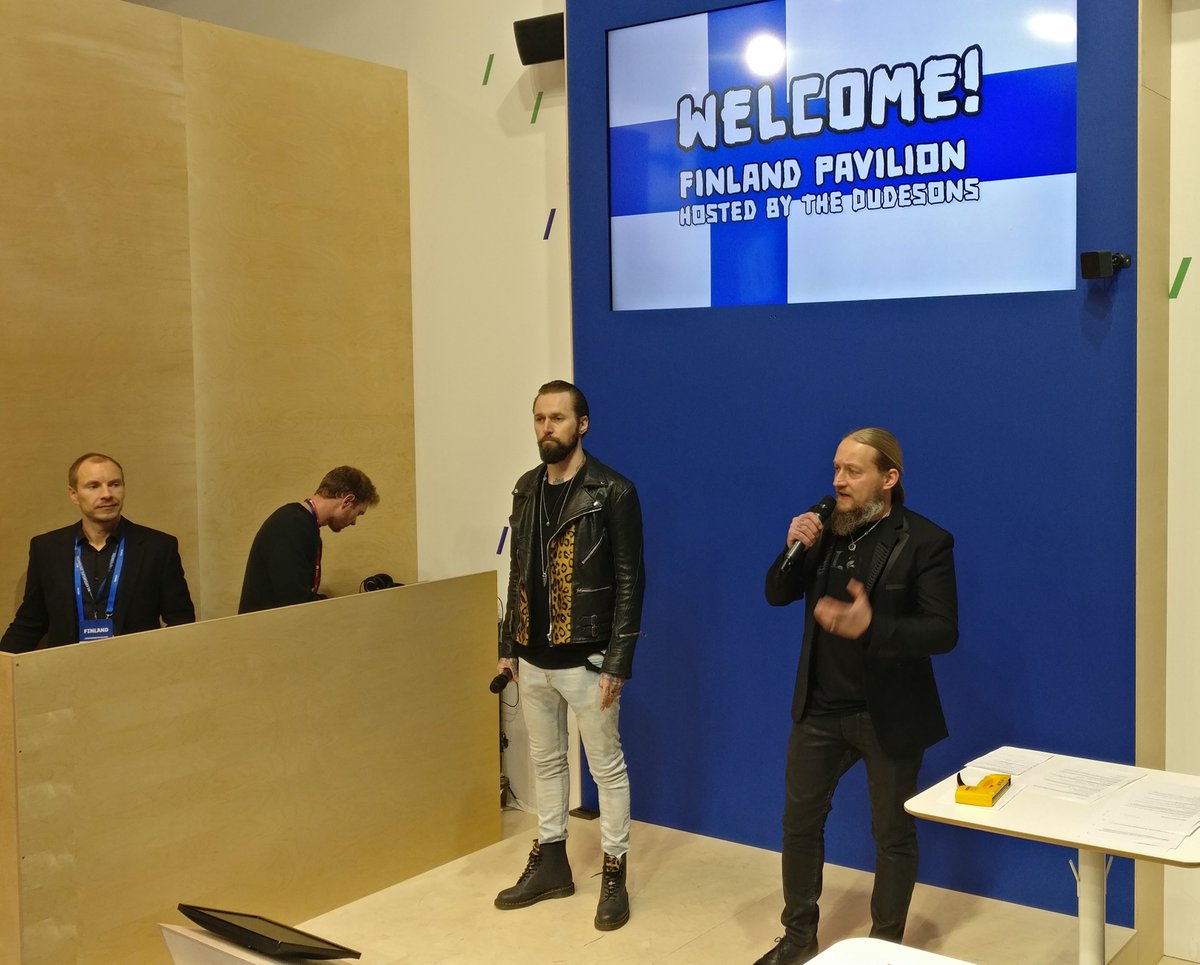 Eficode's tweet image. We are represented at the Mobile World Conference&apos;s Finland Pavilion this week in the sunny Barcelona, pitching, speaking and trying to avoid getting pranked by the Dudesons. Come say ¡hola! if you&apos;re around! #EficodeOnTour #MWC18