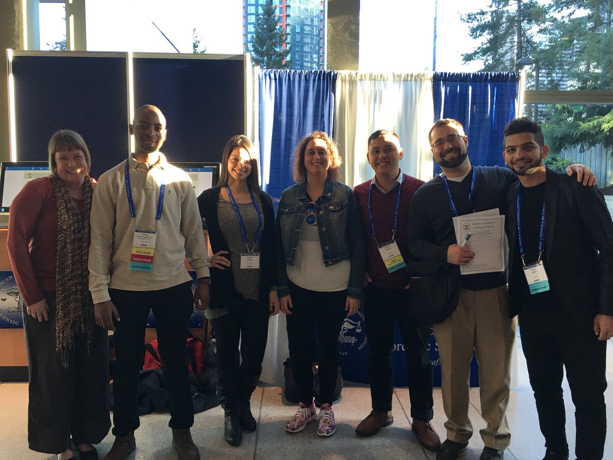 ESU4n6science's tweet photo. Did you know that our program covers one meeting registration per student per year, regardless of whether you’re presenting or not? Just got back from the American Academy of Forensic Sciences meeting with this great group! #AAFS2018 https://t.co/7tds4z4aD1