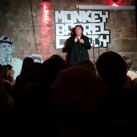 That time Dylan Moran was on our stage! #Edinburgh #livecomedy