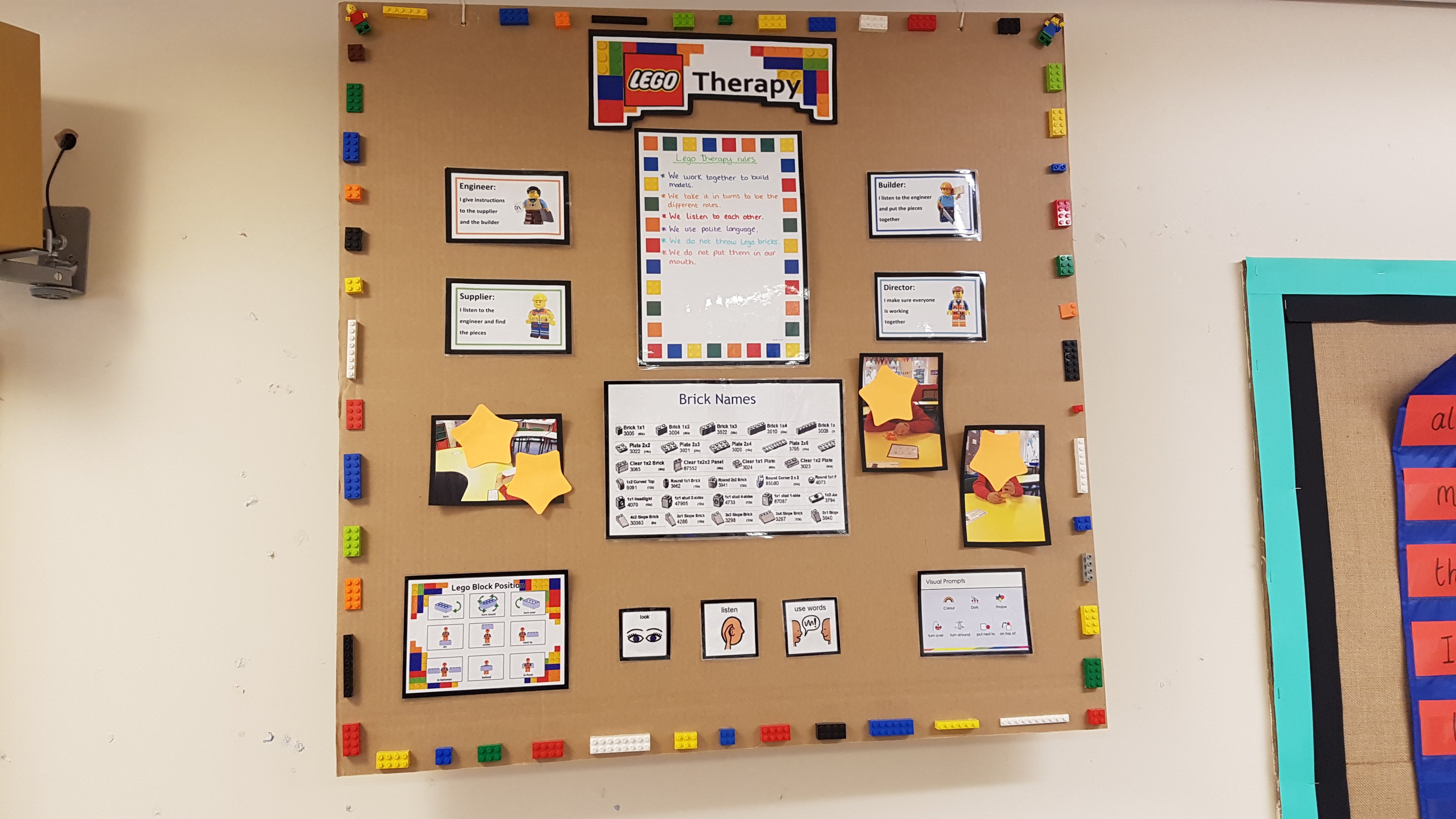 SLT for Kids on X What an amazing display board on Lego Therapy made by one of the incredible Teaching Assistant s we work with Such a nice way to display