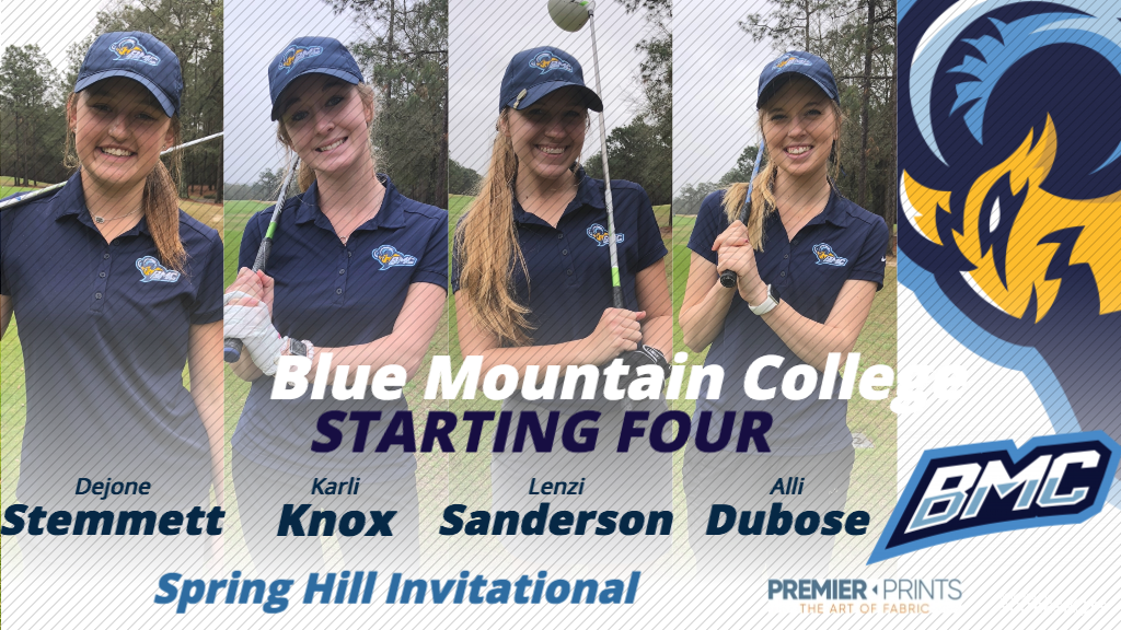 bmcgolfteam's tweet photo. Blue Mountain College Women Starting 4 - Magnolia Grove - Mobile, AL - February 26 &amp; 27, 2018 https://t.co/SnidT3RZDd