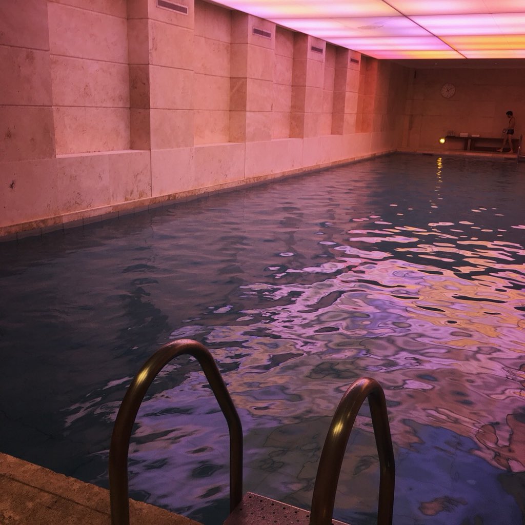 lindsayzv's tweet photo. I’m not sure how I got so lucky, but I got to spend the morning SWIMMING IN AN ARGENTINIAN PALACE! 🇦🇷 @palacioduh @ParkHyattBA #swimmingholeswehaveknown #swimming #buenosaires #pooltomyself https://t.co/yHr7uhsIpm