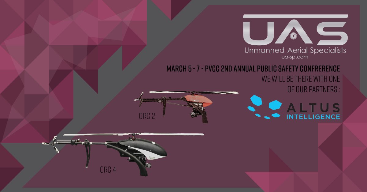 UASDRONES4BIZ's tweet photo. With drones like the Swift, LRX, ORC 2, and ORC 4 it's easy to see that @altus_UAS cares about providing clients the tools they need to get the job done, and they will be with us at the #uasva18 2nd Annual Public Safety Conference hosted by PVCC! #altus #uasllc https://t.co/bZuqHUo2uN