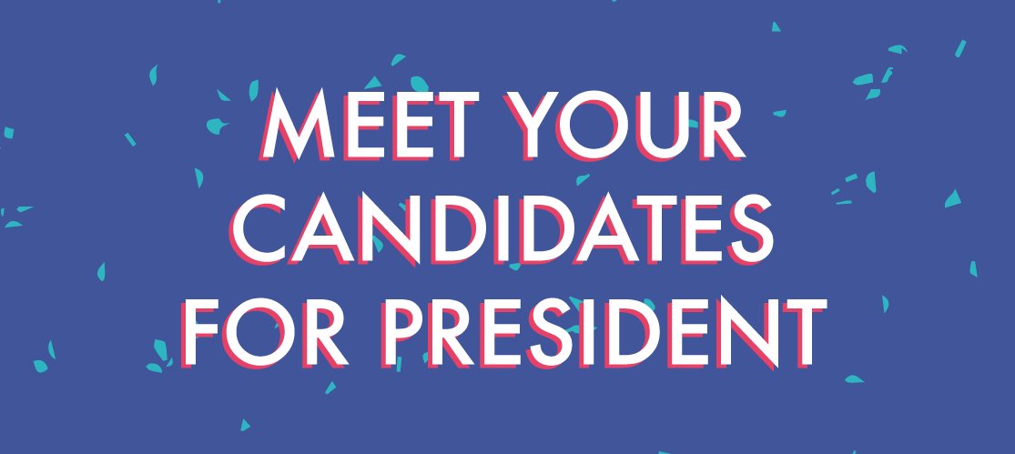 GoldsmithsSU's tweet photo. In the run up to the voting deadline on Friday 2nd March (at midday) we are releasing a set of 'Meet the Candidate' blogs for all the full-time, paid positions. We start with the President role: https://t.co/BwqNTZeNop #goldelections #golddecides https://t.co/Ft8d7Ot9z4