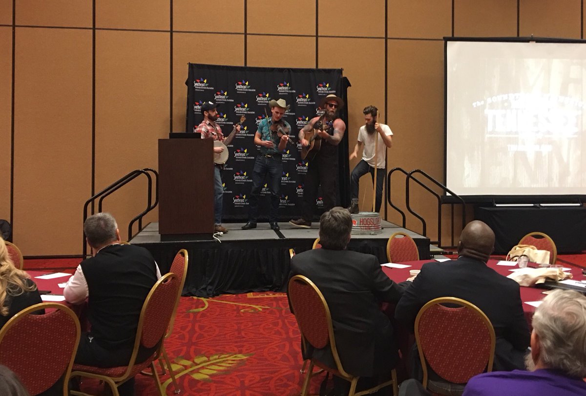 SFEA's tweet photo. @hogslopband is waking us up at the SFEA Conference in Murfreesboro! https://t.co/nnWJM7s29r