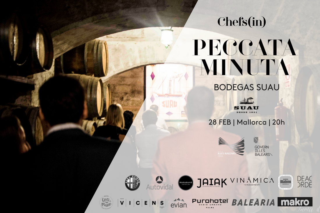 A punto de colgar el "Completo" para el #PeccataMinuta del miércoles en <a href="/bodegas_suau/">Bodegas Suau</a> ÚLTIMAS ENTRADAS A LA VENTA aquí 👉chefsins.com/product/peccat… Con <a href="/mmargalida/">marga coll</a> <a href="/MiceliRest/">Miceli</a> <a href="/joanmarcrest/">JOAN MARC RESTAURANT</a> <a href="/canmarchrestaur/">canmarchrestaurant</a> <a href="/MiquelCalent/">Miquel Calent</a> <a href="/CanCalent/">Can Calent 👩🏻‍🍳</a> <a href="/andresbero/">Andrés Benítez</a> <a href="/matiriarte/">Matias Iriarte</a> <a href="/brassclub/">Brassclub</a> <a href="/marabanscoffee/">Marabans</a>