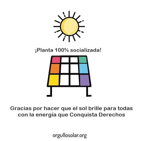Ecooo_'s tweet photo. ¡Planta fotovoltaica de #OrgulloSolar 100% socializada!🎉

Gracias a todas las personas que desde 100€ han invertido éticamente en #renovables apoyando la #TransiciónEnergética, el trabajo de @fundacion26D con el colectivo de mayores #LGTBI y la #ESS. 

👉https://t.co/PsKrj3Ma4I https://t.co/PadHi04n83