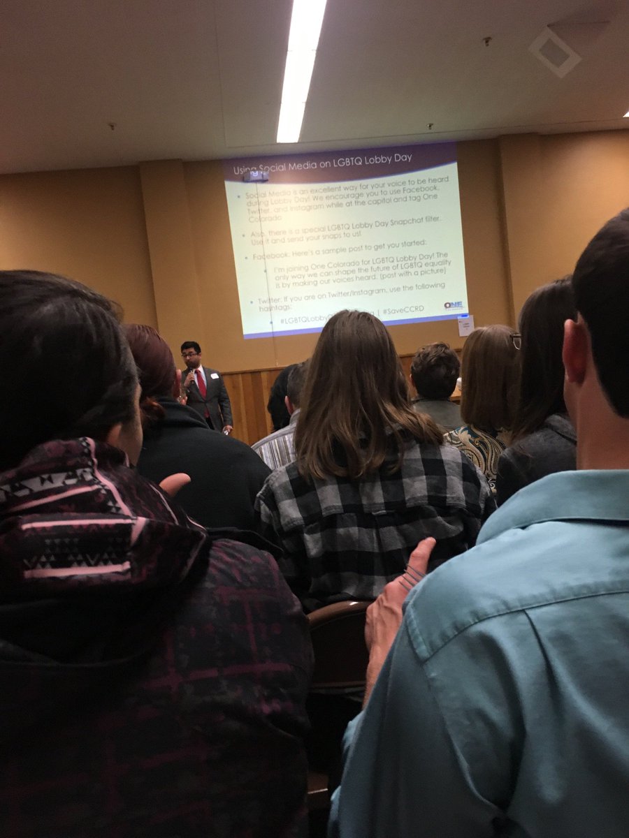 It’s another big #LGBTQLobbyDay with @One_Colorado #coleg