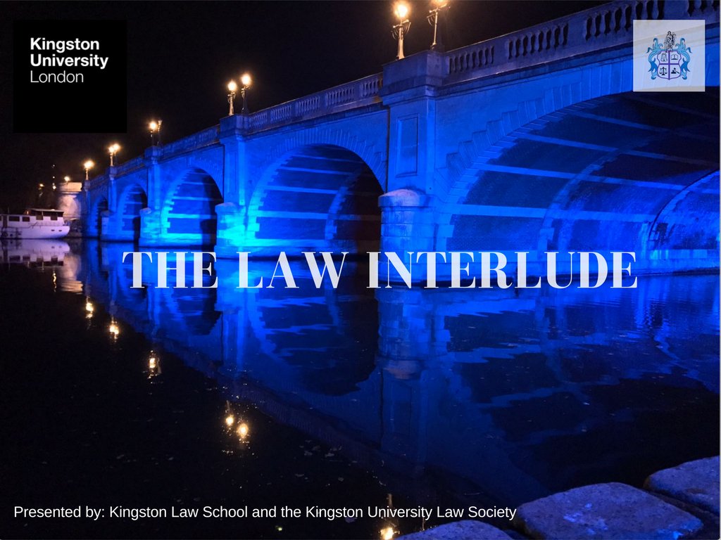 Join us for the opening evening of "The Law Interlude" - the first law talk show at <a href="/KingstonUni/">Kingston University</a> @KingstonFASS! 👩‍🎓👨‍⚖️🎓🕶️🎥📺 #lawinterlude Info and registration here: eventbrite.co.uk/e/the-law-inte…