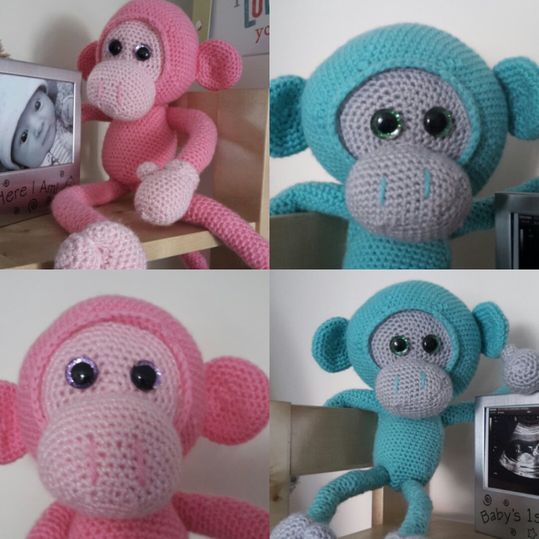FluffyKnittens's tweet photo. Which of these cheeky monkees do you prefer - the pink or the blue? Tweet us and let us know
#TeamPink #TeamBlue #Crochet #crochetmonkey #crochetedmonkey #madebyhand #madewithlove #monkeytoy #toymonkey #cheekymonkey #etsyseller https://t.co/twDxQZmtJC