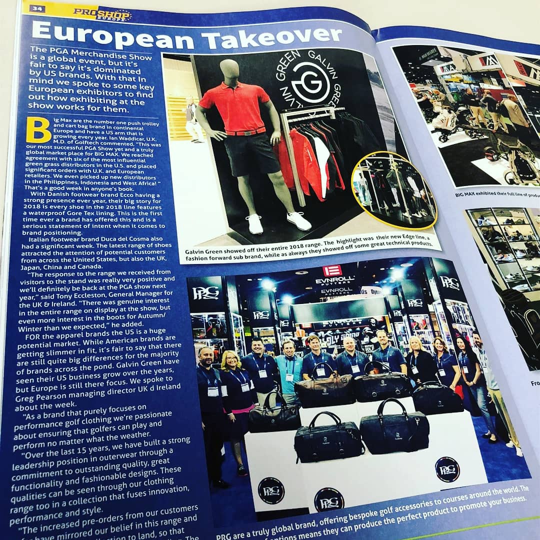 PRG_Golf's tweet photo. Thank you @GolfRetailing for featuring us in your latest edition 👊 #PGAShow #golfnews https://t.co/q5kxTK7PGD