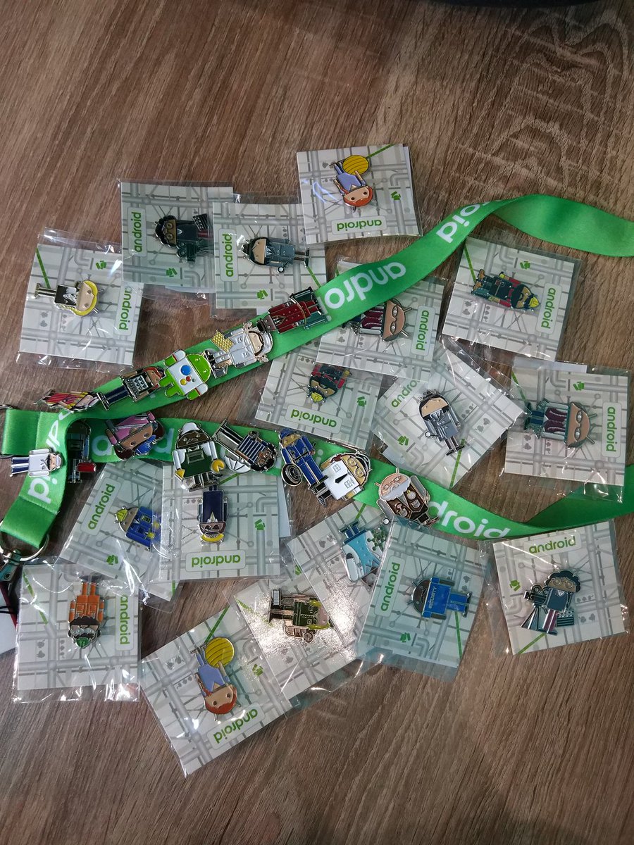 silingt's tweet image. May or may not have gone overboard with pin hunting #AndroidMWC