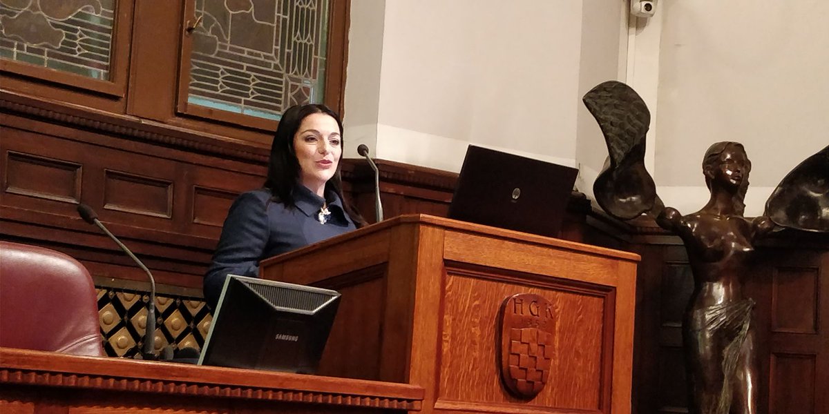 Addressed the #Croatian Chamber of Commerce and signalled the quest of #Malta to enhance cooperation with #Croatia on a number of business ventures. #ThankYou <a href="/presidentMT/">President Murungatholuvu Panchayat</a> for coordinating this trade delegation of over #50businesses