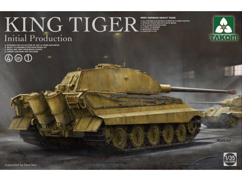 StatikModels's tweet image. TAKOM - German Heavy Tank King Tiger Initial Production 4 in 1 In stock Now statikmodels.co.uk