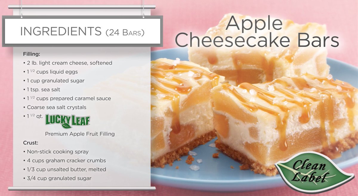 Consumers can have their cake &amp; eat it too with these #cleanlabel #dessert #recipes from <a href="/luckyleaf/">Lucky Leaf</a>!: bit.ly/2EUHV3X