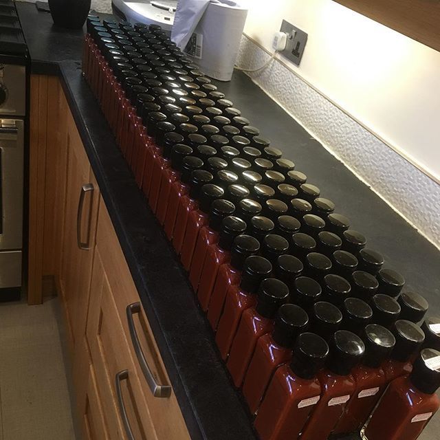 screaming_chimp's tweet photo. Well. Seeing as the lovely people of #wakefield cleared us out of both Vic’s ol’ smokey and #chimpotle this #weekend, I’ve been a busy boy today cooking new batches of both. Happy days guys. #keeponchimpin and #screamifyouwannagohotter 🌶🌶🌶🌶🙌🤓👍🏻❤️ https://t.co/Msdr081nq7 https://t.co/rSvFzvvb0B