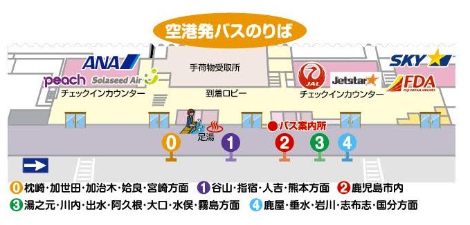 K D M Twitterissa ももクロ青春ツアー鹿児島 鹿児島空港 鹿児島市内のバス時刻表 2番のりば 運賃1250円 Suica Pasmo等は使用できません ももクロ青春鹿児島