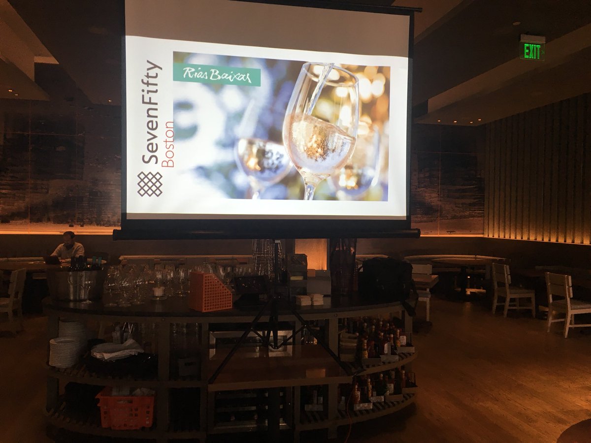 #RiasBaixas is in #Boston #IslandCreekOysterBar getting ready for our #winetasting #event #wine #riasbaixaswines #albarino