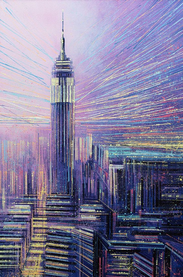 Empire State Buil... by <a href="/marctoddart/">Marc Todd</a> #acrylic #painting #art artf.in/lQ_gvg <a href="/artfinder/">Artfinder</a>