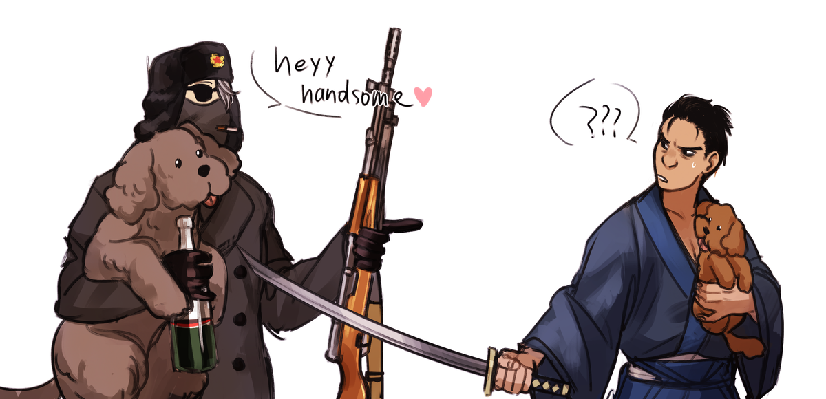 ladeegcake's tweet photo. those pictures but instead its victor and yuuri with makka and vicchan
(aka best worst au) #YuriOnIce https://t.co/FTMQZbrEPL