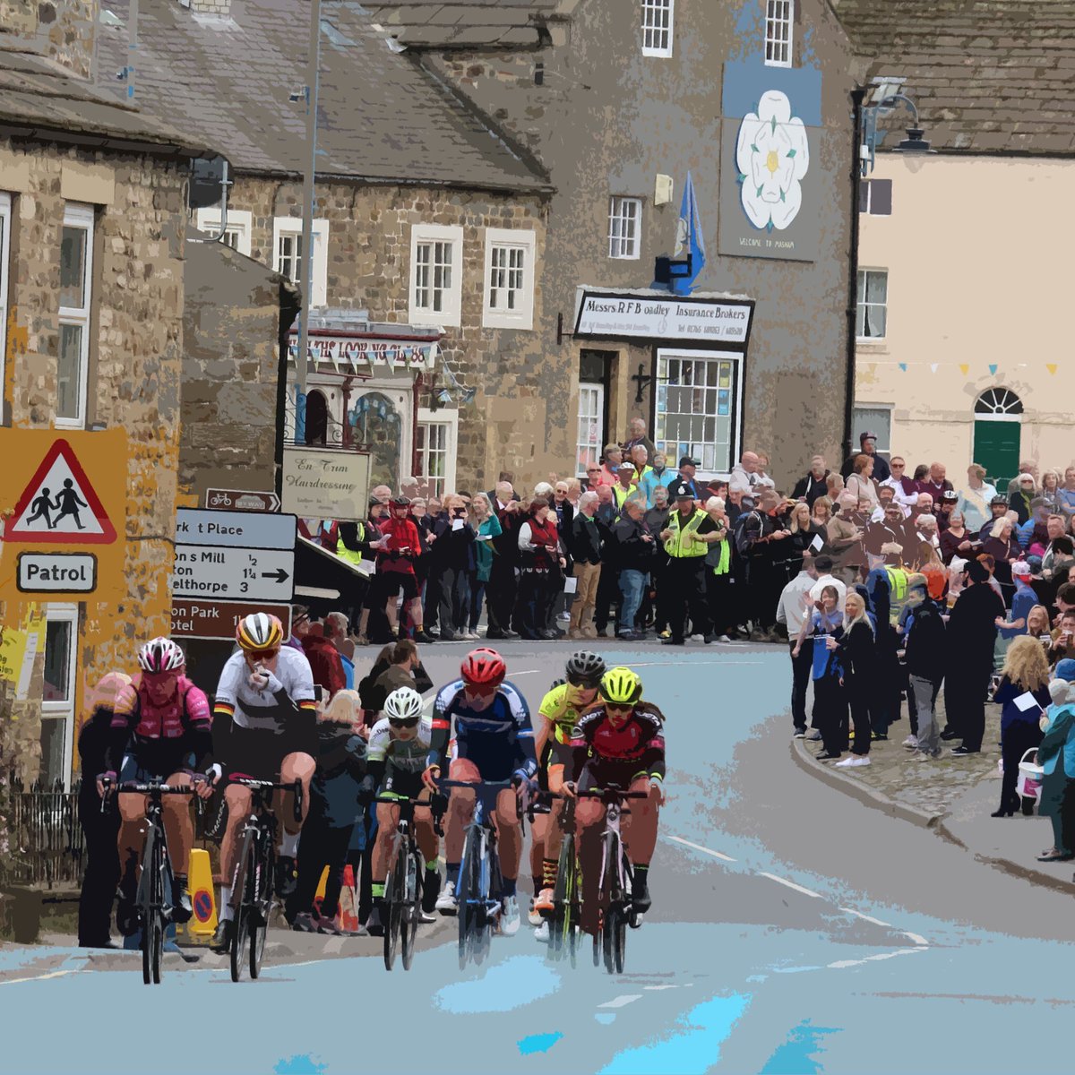 #Masham is a great place to watch Stage 4 of <a href="/letouryorkshire/">Tour de Yorkshire 🚴</a> on Sunday 6 May. A big screen on Yorkshire’s largest market place will show the whole race, and we have a lovely town full of places to eat and drink, galleries and shops!