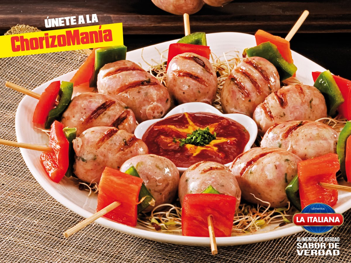 Mira estos deliciosos pinchos de Chorizo Paisa, ideal para deleitar a cualquier paladar.