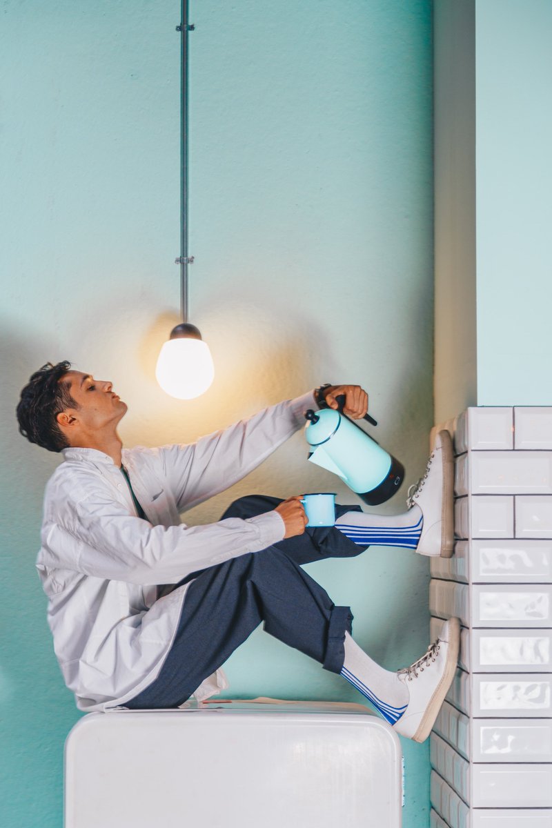 This setting perfectly shows what kind of day it was! Don't you think ? Such a cool image shot by <a href="/SuneChee/">Sune.Chee</a> for <a href="/kladoteket/">Klädoteket</a> 
Beautiful clothing &amp;... <a href="/Qnoopsocks/">Qnoop</a> ! #Sustainability #sustainablefashion #art #photography #socks #sockgame #fashion 
qnoop.com