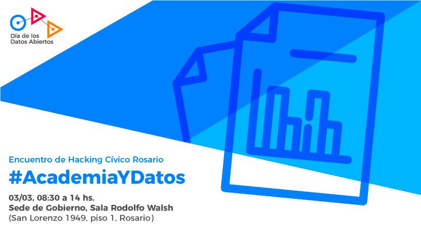 RedDeIdeasOK's tweet photo. Abrir datos es #transparencia, #innovación, #colaboración y #futuro.
Te invitamos a sumarte a un Hacking Cívico el 3/3 día del #OpenDataDay
Podés participar en la mesa de 📚#AcademiaYDatos donde vamos a diagnosticar el rol de la Universidad y sus datos de investigación. https://t.co/ev5Ot4wRXu